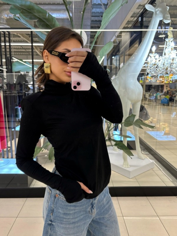 Golfová mikina s polštářky Emo černá viskóza 38 M Viskóza 95% 5% elastan