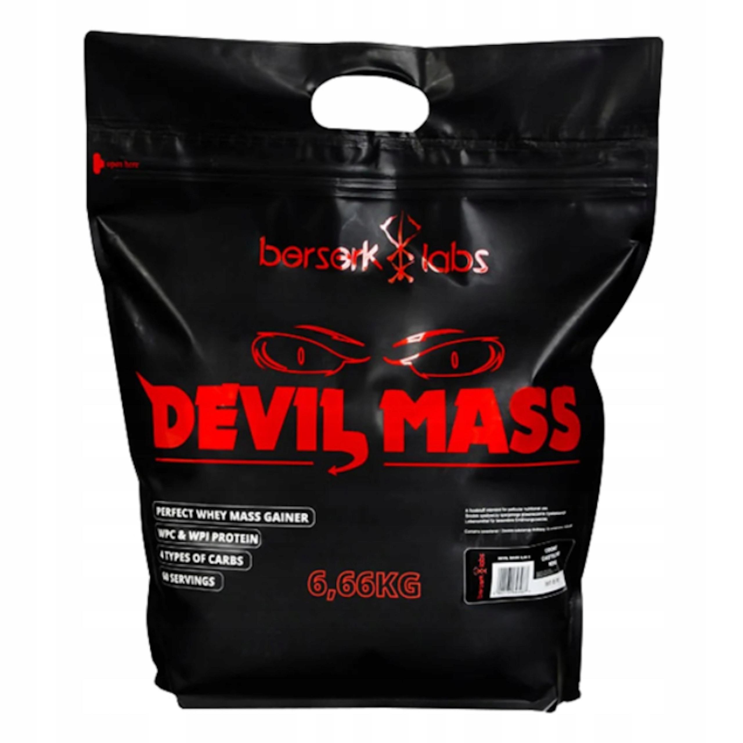 Berserk Labs Devil Mass 6660g (6,66kg) Gainer pro nabírání svalové hmoty