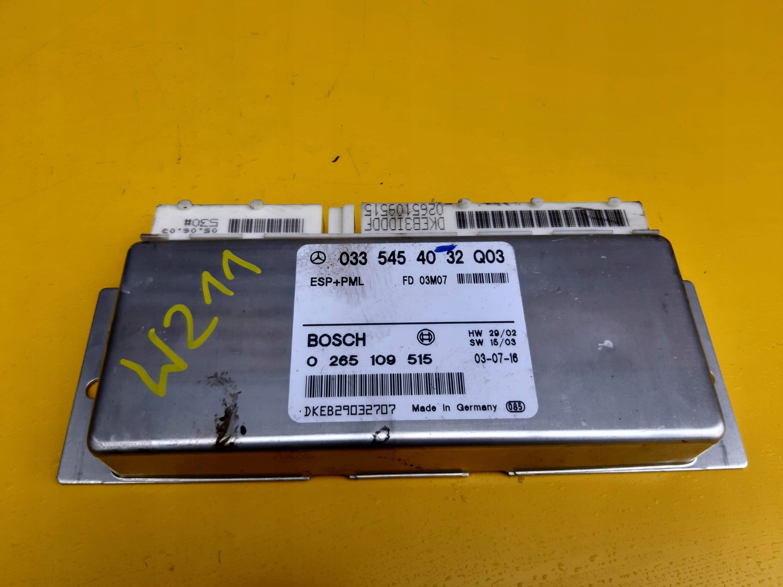 0265109525 - MERCEDES W211 модуль ESP E-Class