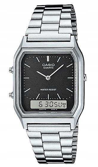 Digitálně-analogové Hodinky Casio AQ-230A-1DMQ Vodotěsné