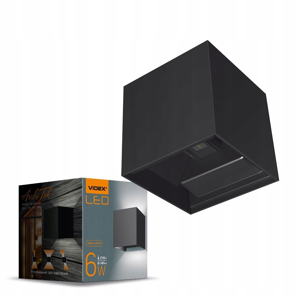 Dvoustranné fasádní svítidlo Videx Eric 6W 2700K