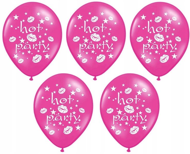 

Balony Hot Party na wieczór panieński impreza 5szt