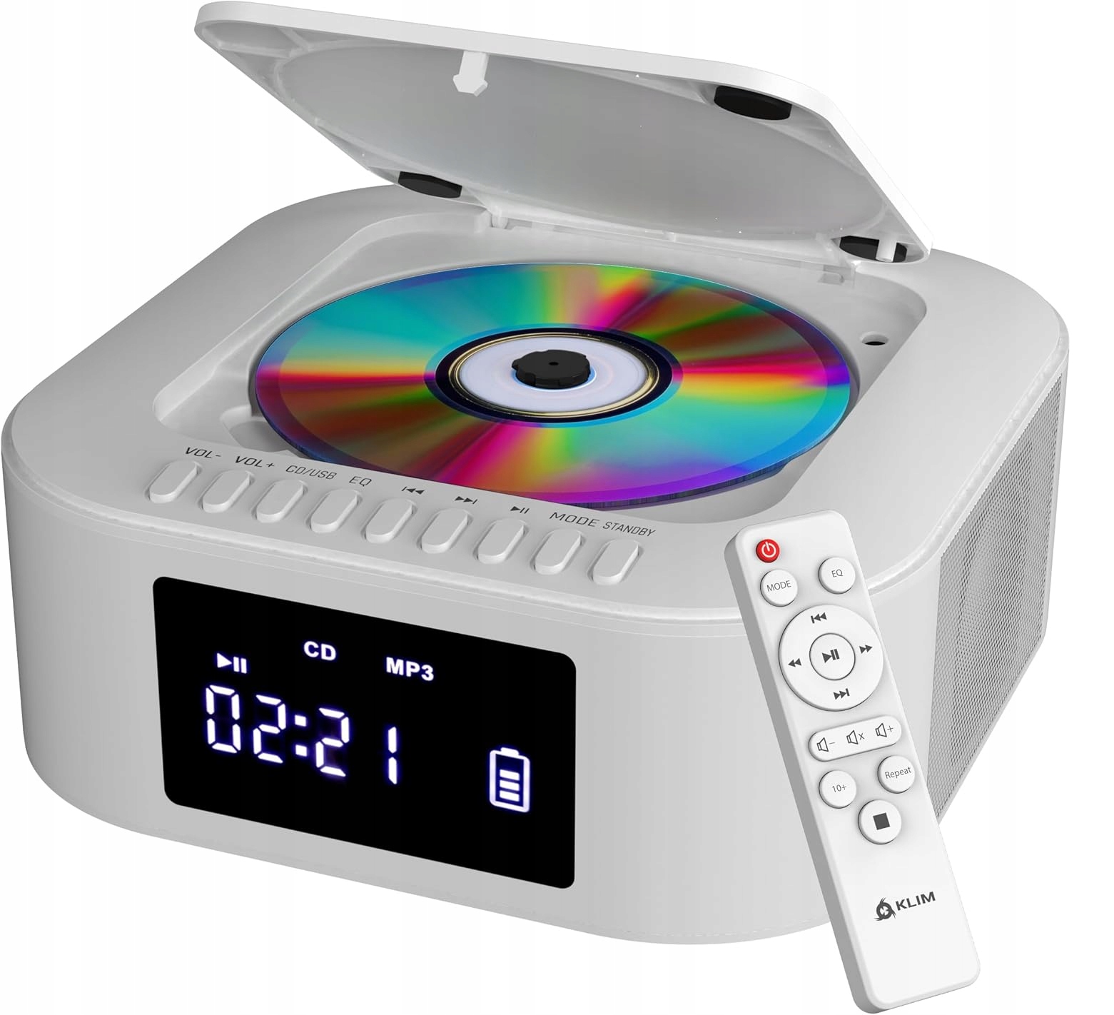 Klim E1 Bluetooth Fm Usb CD prehrávač Bass diaľkový ovládač