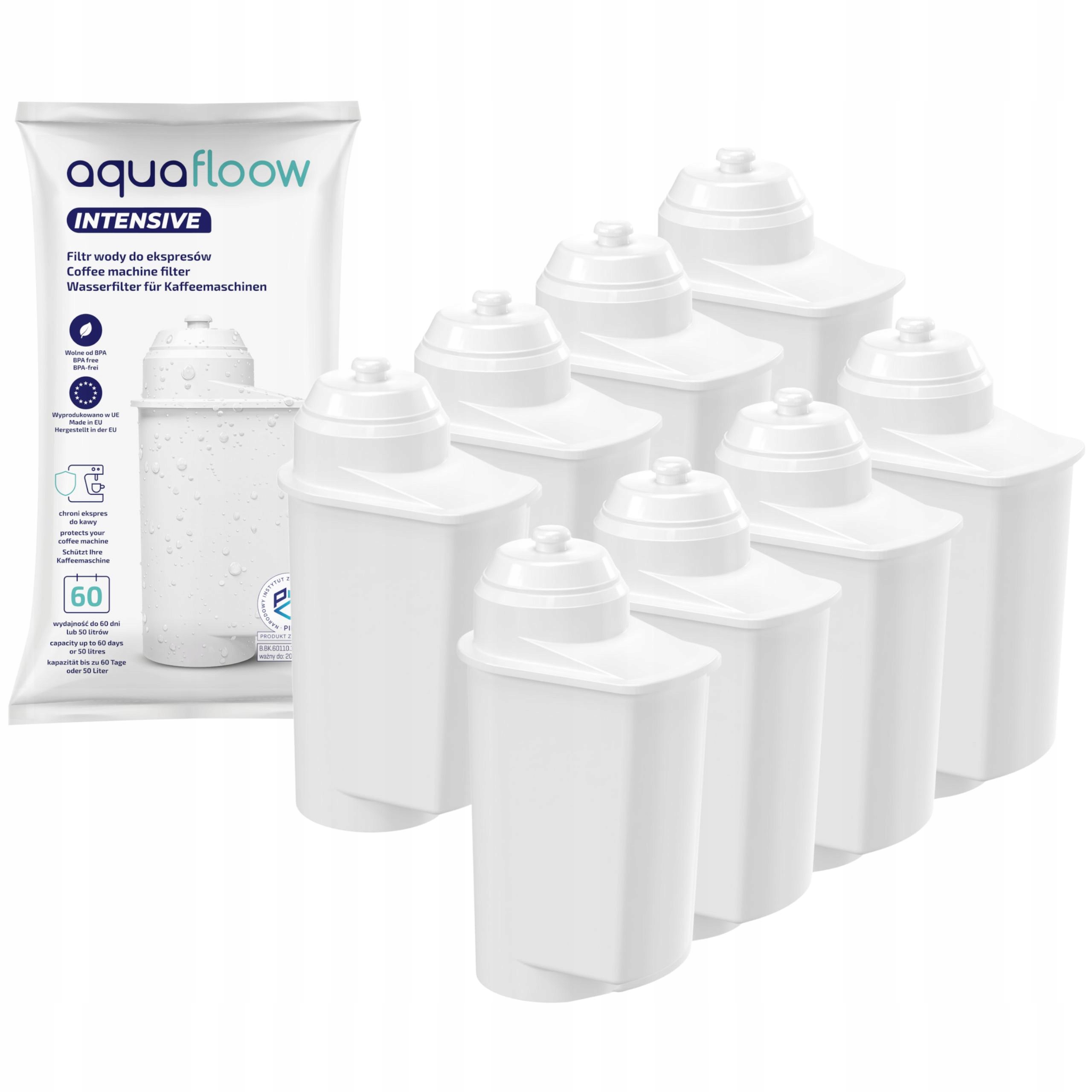 8x Filtr Wkład AquaFloow Intensive Af do Ekspresu Siemens Eq 3 Eq 5 Eq 6/9