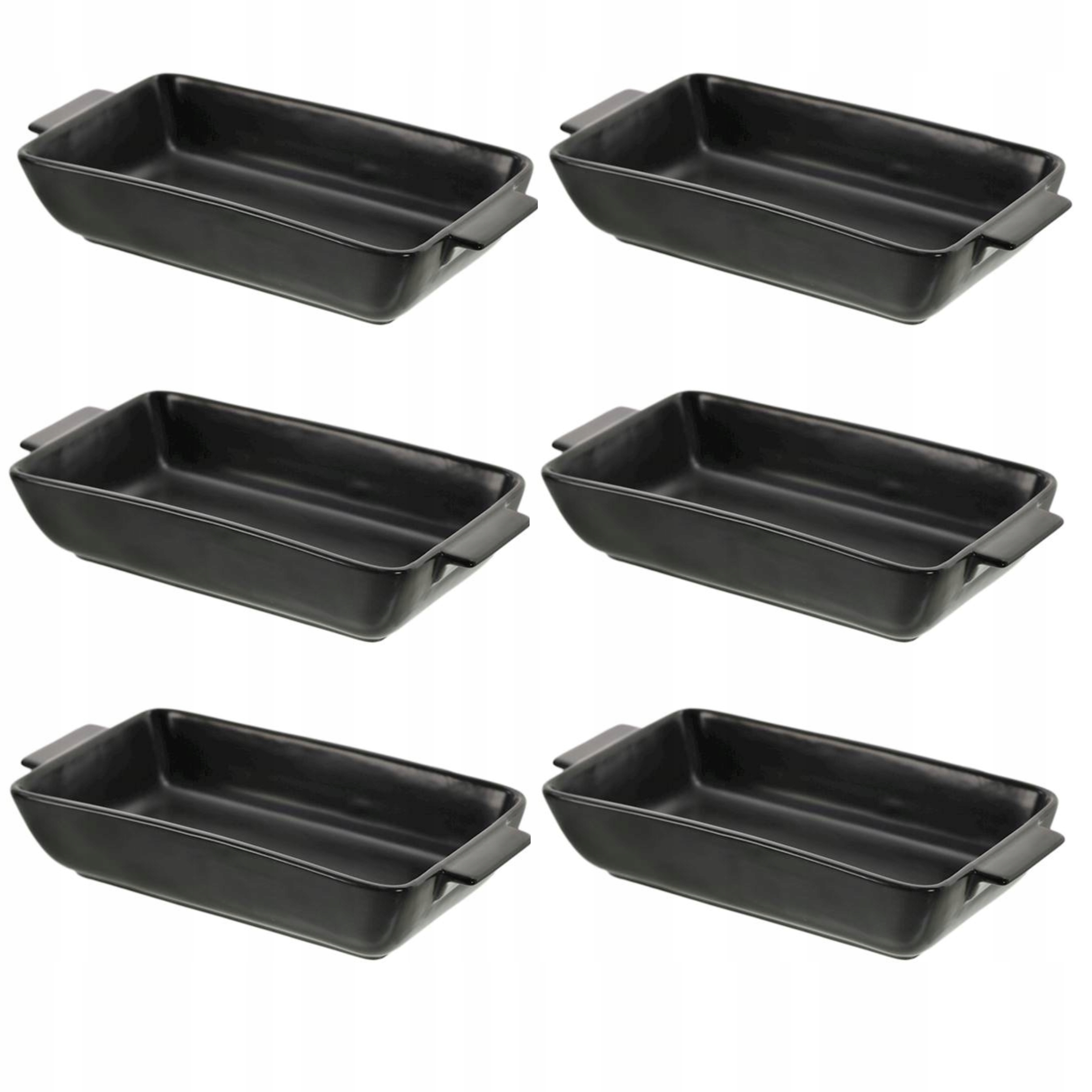 

Naczynie żaroodporne ceramiczne czarne Lasagne x6