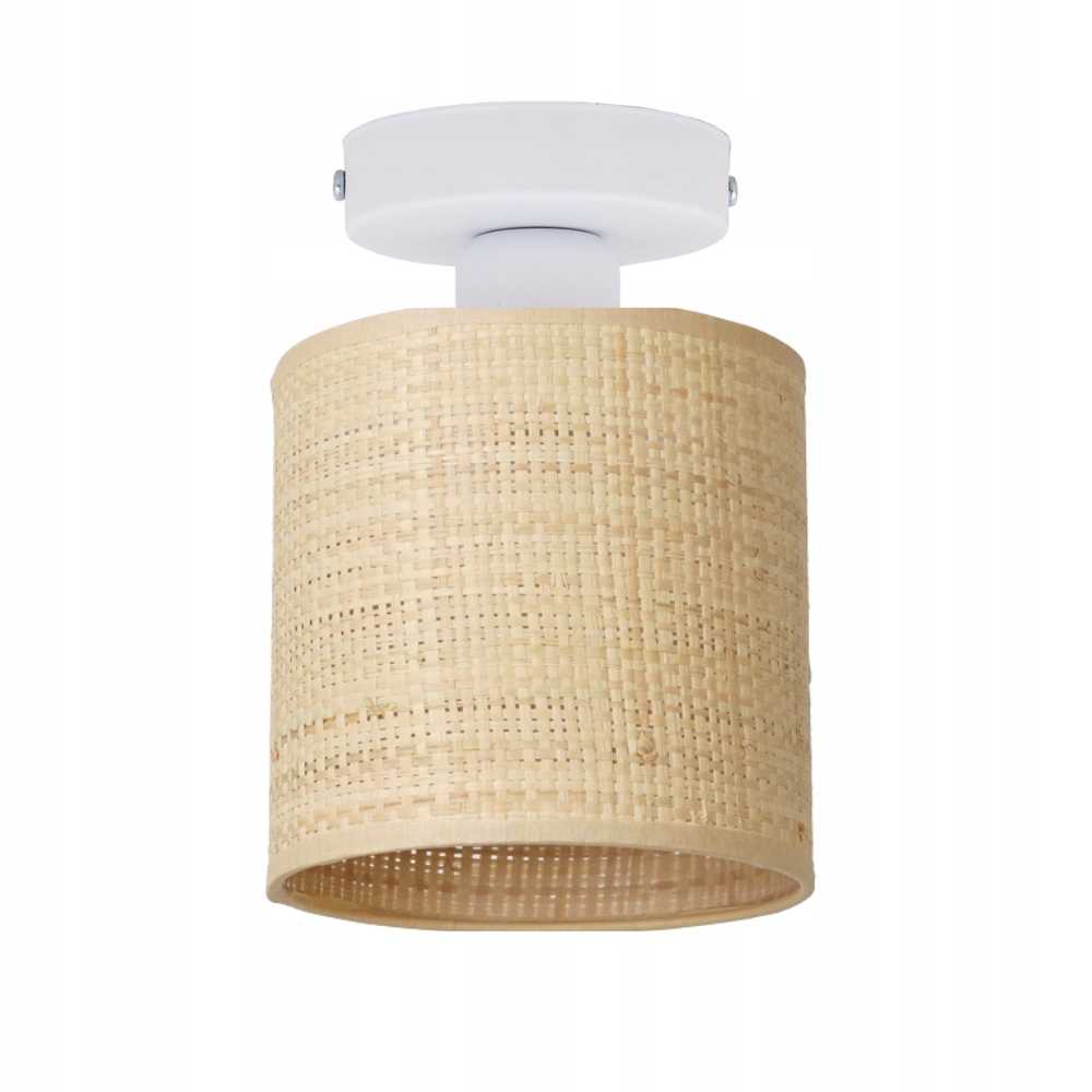 Lampa Sufitowa Pojedyncza Plafon Ratan Tuba 15 CM