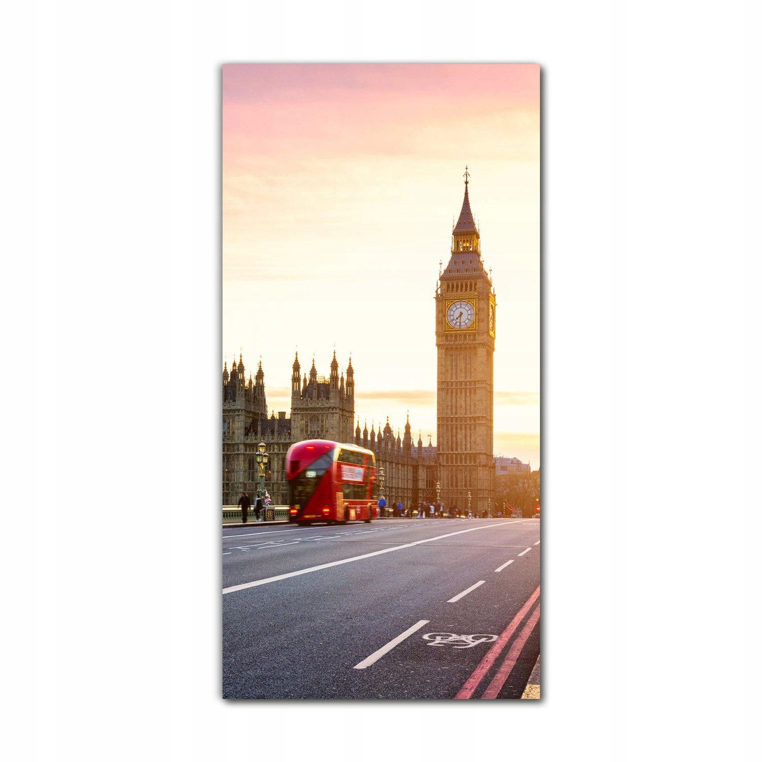 

Obraz na szkle grafika 70x140 Londyn zachód słońca