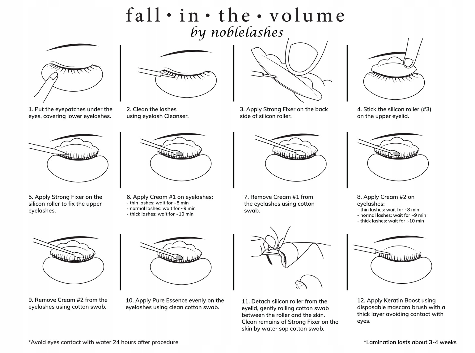 FALL IN THE VOLUME - lifting rzęs i laminowanie, zestaw Stan opakowania oryginalne