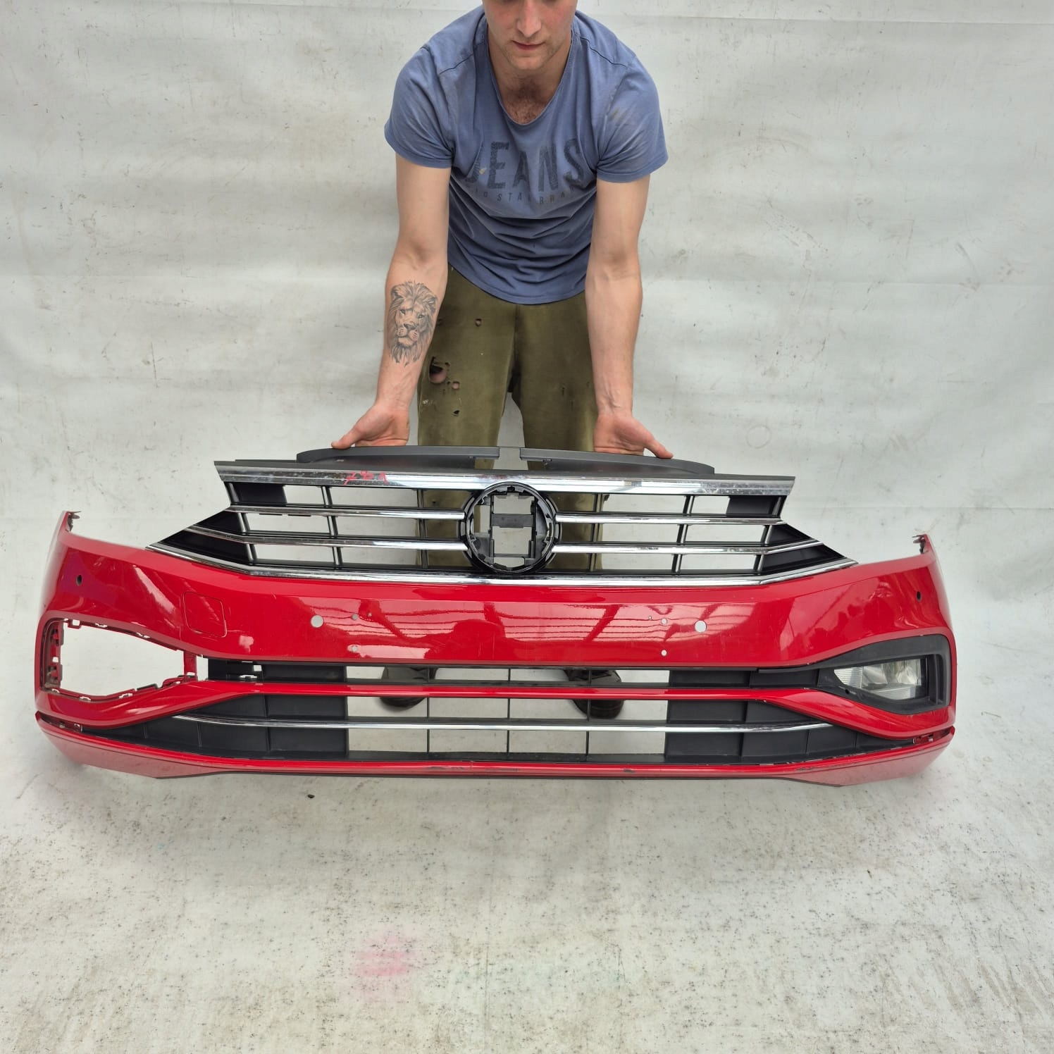 VW PASSAT B8 LIFT 19- bumper front front grill 3G0807221E
