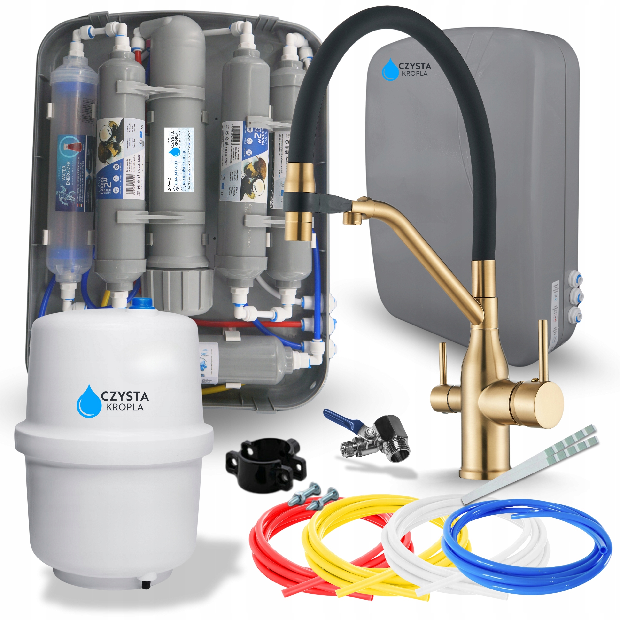 Systém filtrování vody Kuchyňský filtr s baterií Třícestný kohoutek do kuchyně