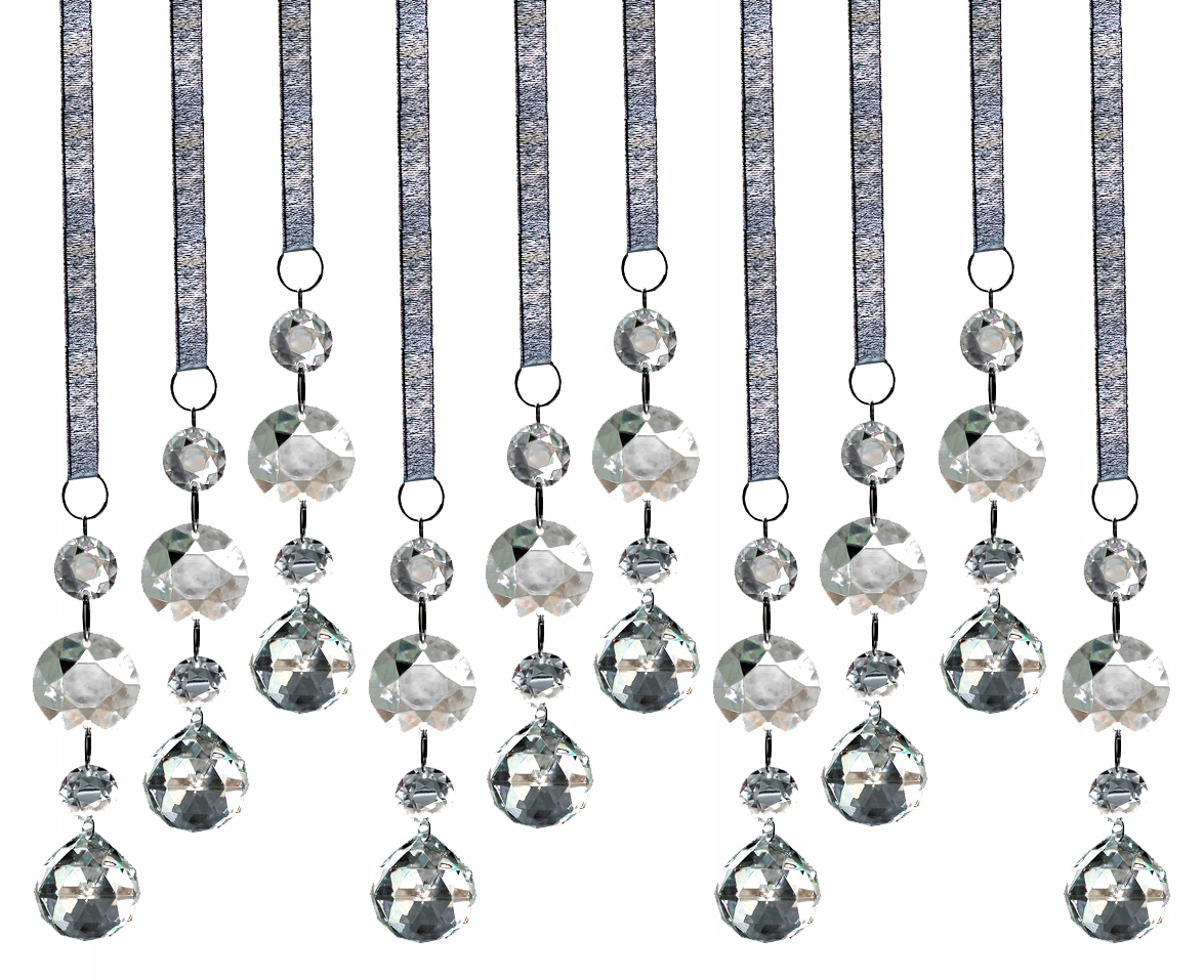 

Kryształki na Taśmie firana zawieszka Kula