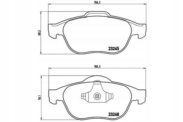Brzdové Destičky Brembo 7701206747 7701207615 770 Nezbytnost řidiče #32
