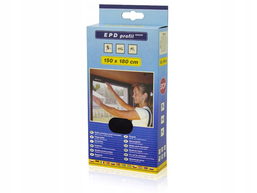 

Moskitiera na Rzep siatka przeciw owadom Czarna