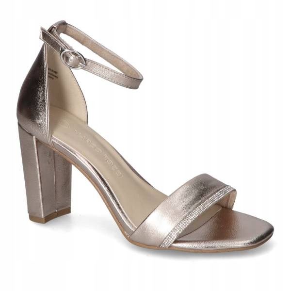 Marco Tozzi Dámské Zlaté Sandály S Podpatkem 38 Ž4A