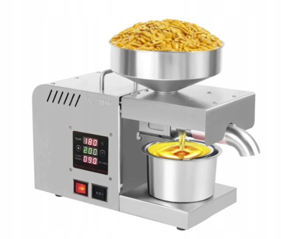 DOMOWA PRASA DO TŁOCZENIA OLEJU 1500W MOCNA STAL