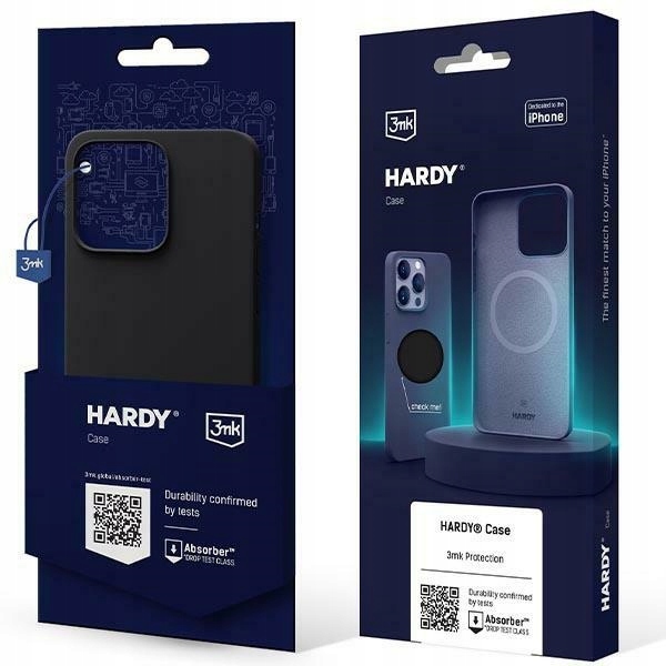 Pouzdro 3MK Hardy Case pro Apple iPhone 15 Plus 14 Plus MagSafe grafitové