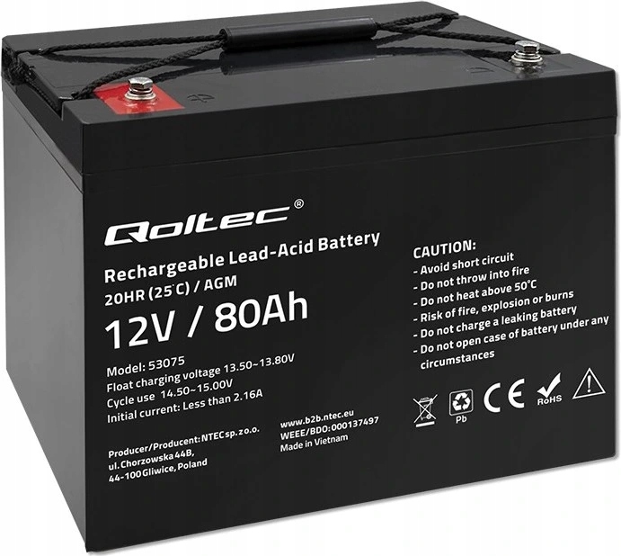 Batéria Agm 12V 80Ah
