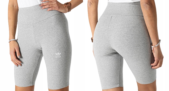 ADIDAS KRÓTKIE LEGGINSY spodenki sportowe KOLARKI W PRĄŻEK HF7485 XS
