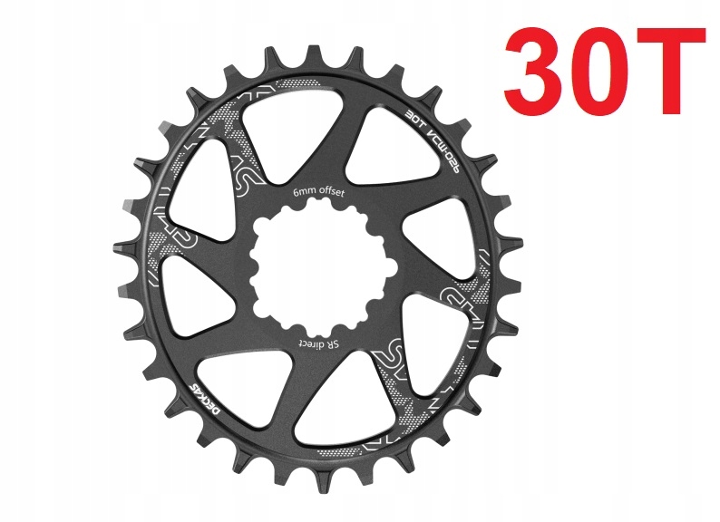 Zębatka Ovalna Direct mount Deckas 30T Offset 6mm Sram Eagle XX1 X01 Gx