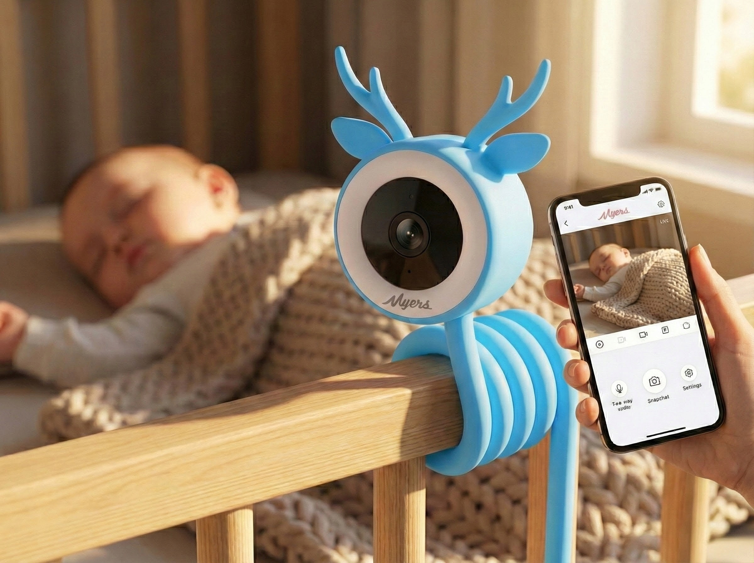 Myers Chytrá Chůvička 4MP (2K) WiFi Senzory Teploty a Pláče