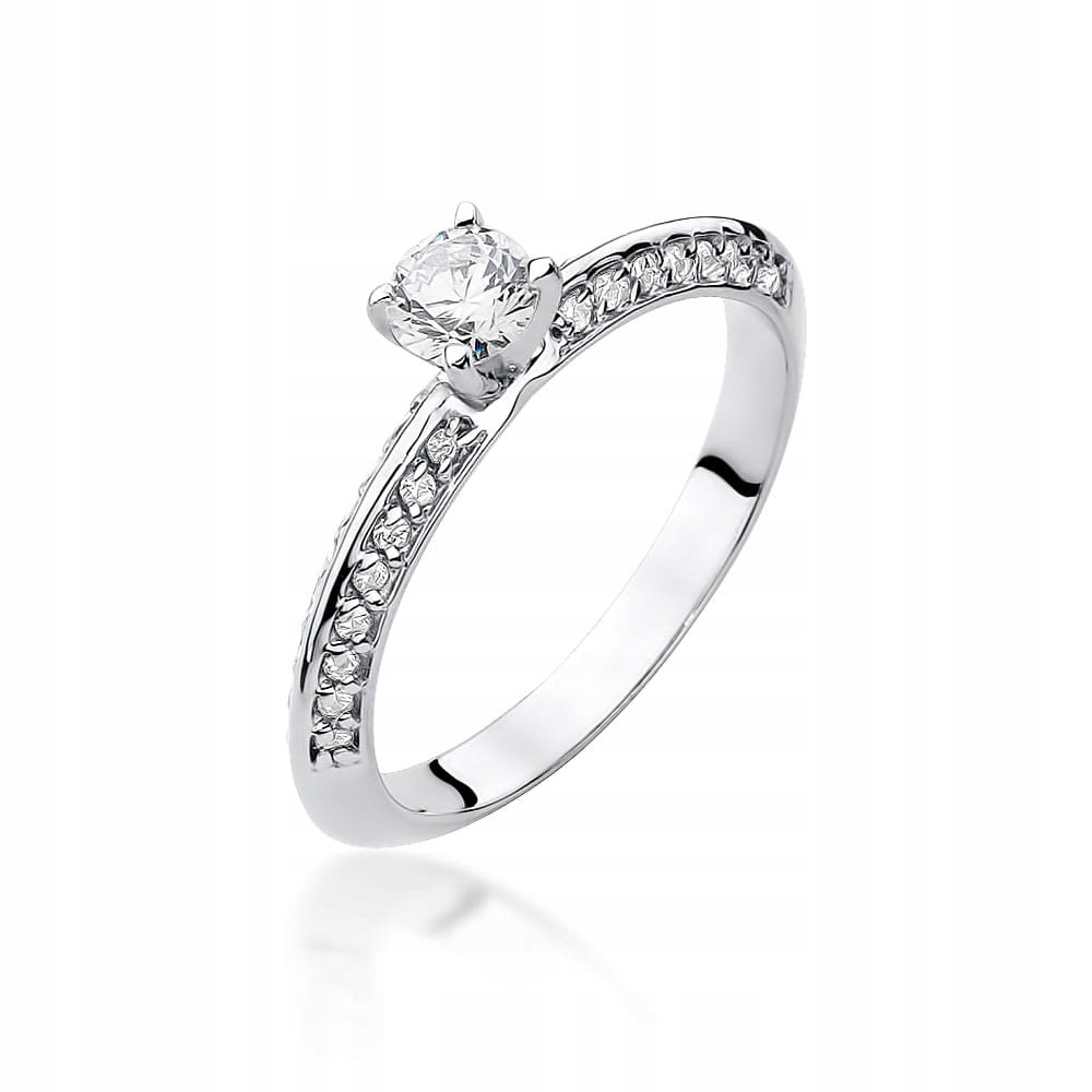 

Pierścionek W Białym Złocie Z Diamentami 0.46 Ct
