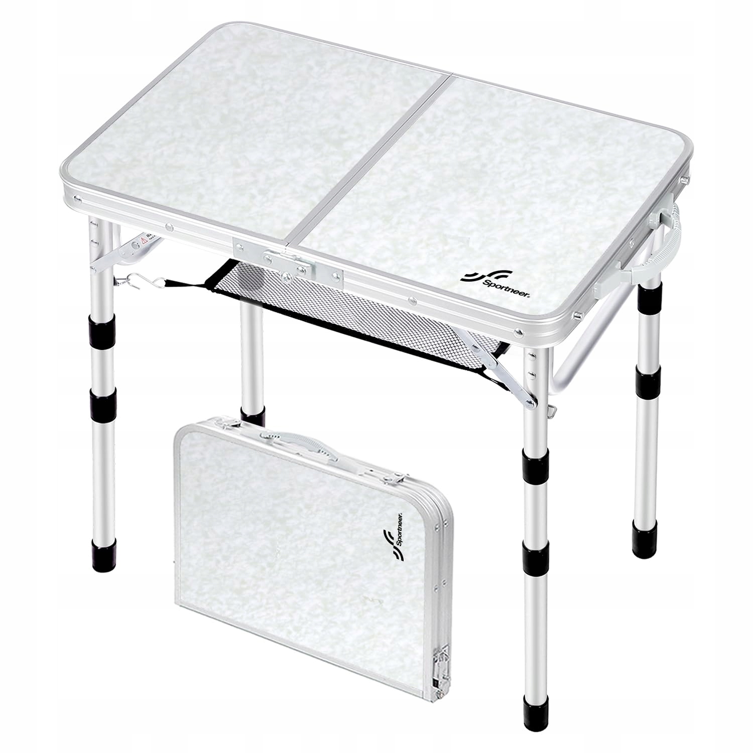 Sportneer skládací kempingový stolek, nastavitelná výška, 60 x 40 cm