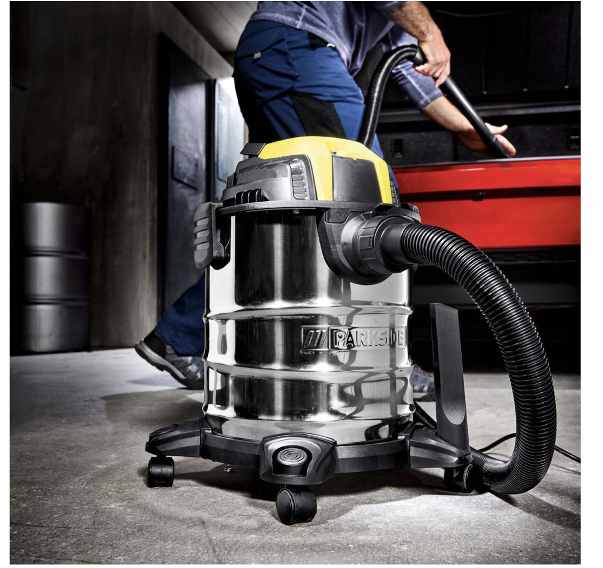 NOWOŚĆ PARKSIDE Odkurzacz do pracy na sucho i mokro PWD 20 1300W Kod producenta 49849461