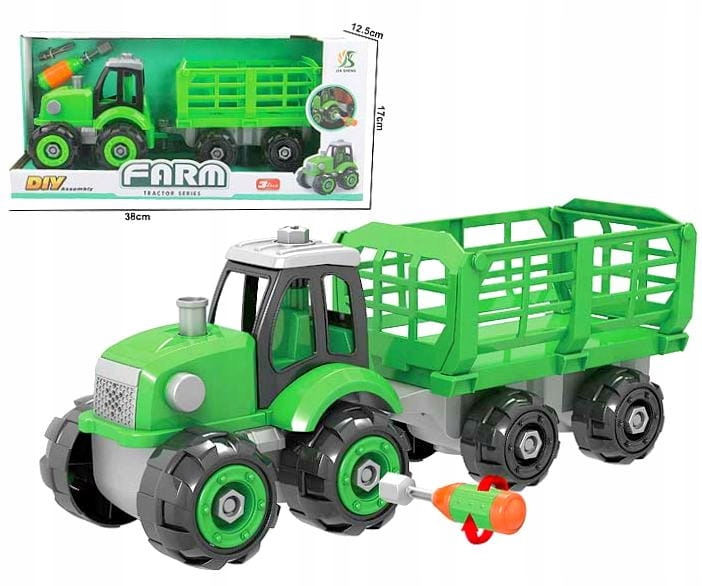 

Traktor Ciągnik Z Przyczepą Do Skręcania Śrubokręt