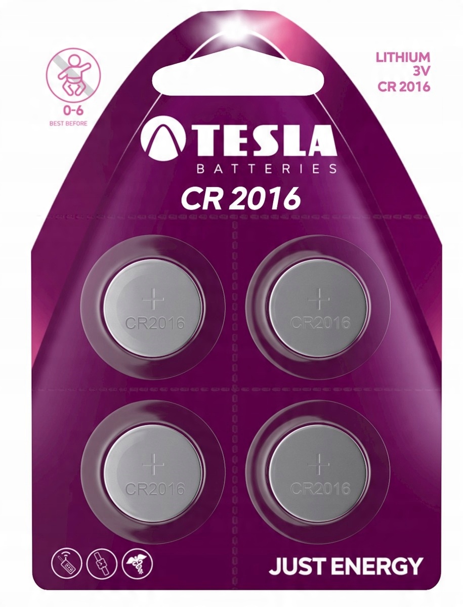 

Tesla Bateria Litowa CR2016 do pilotów