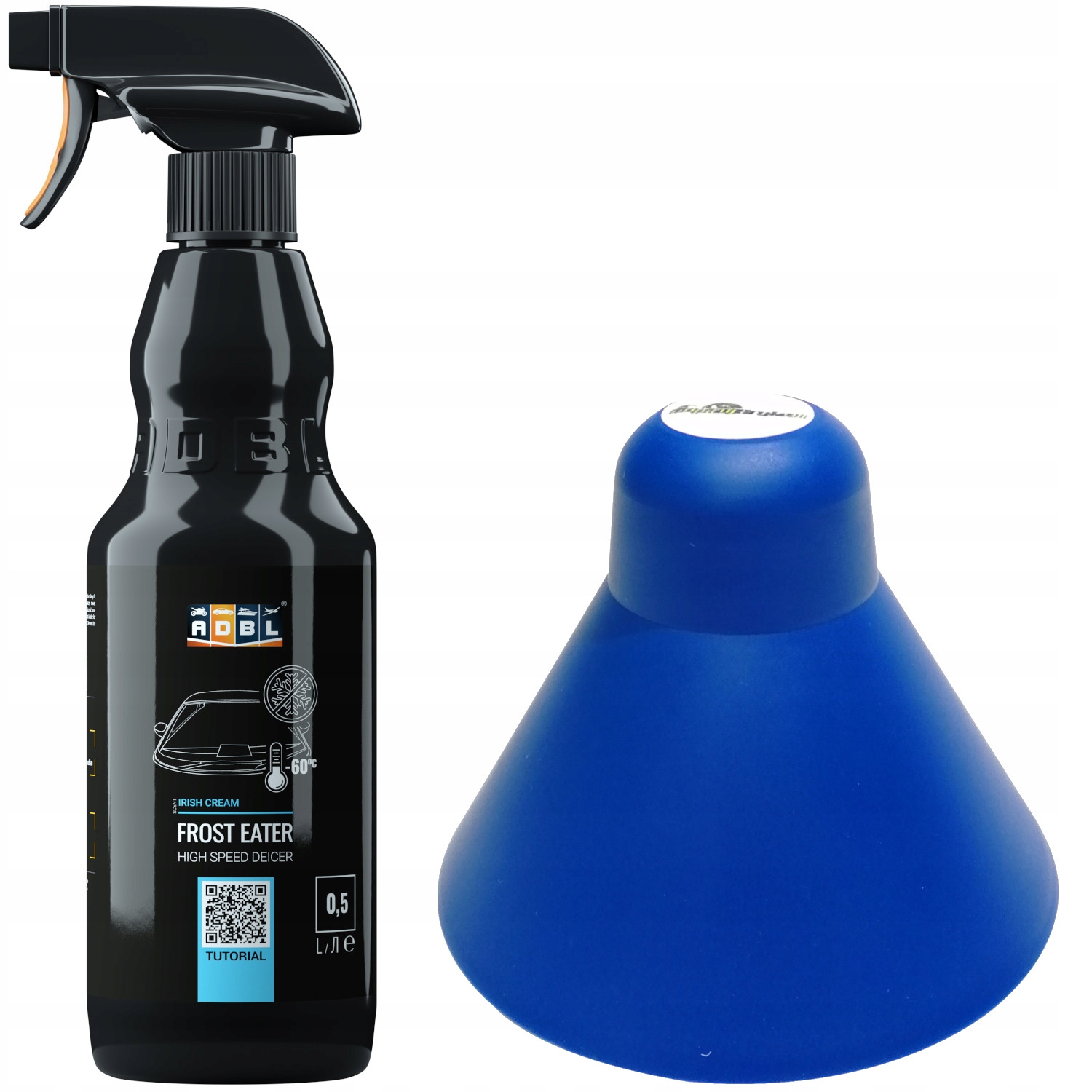 STOŻKOWA SKROBACZKA DO SZYB + ADBL FROST EATER 0,5