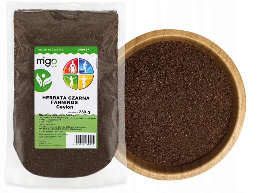Levně 8 x Čaj Černý Fannings Ceylon 250 g MIGOgroup