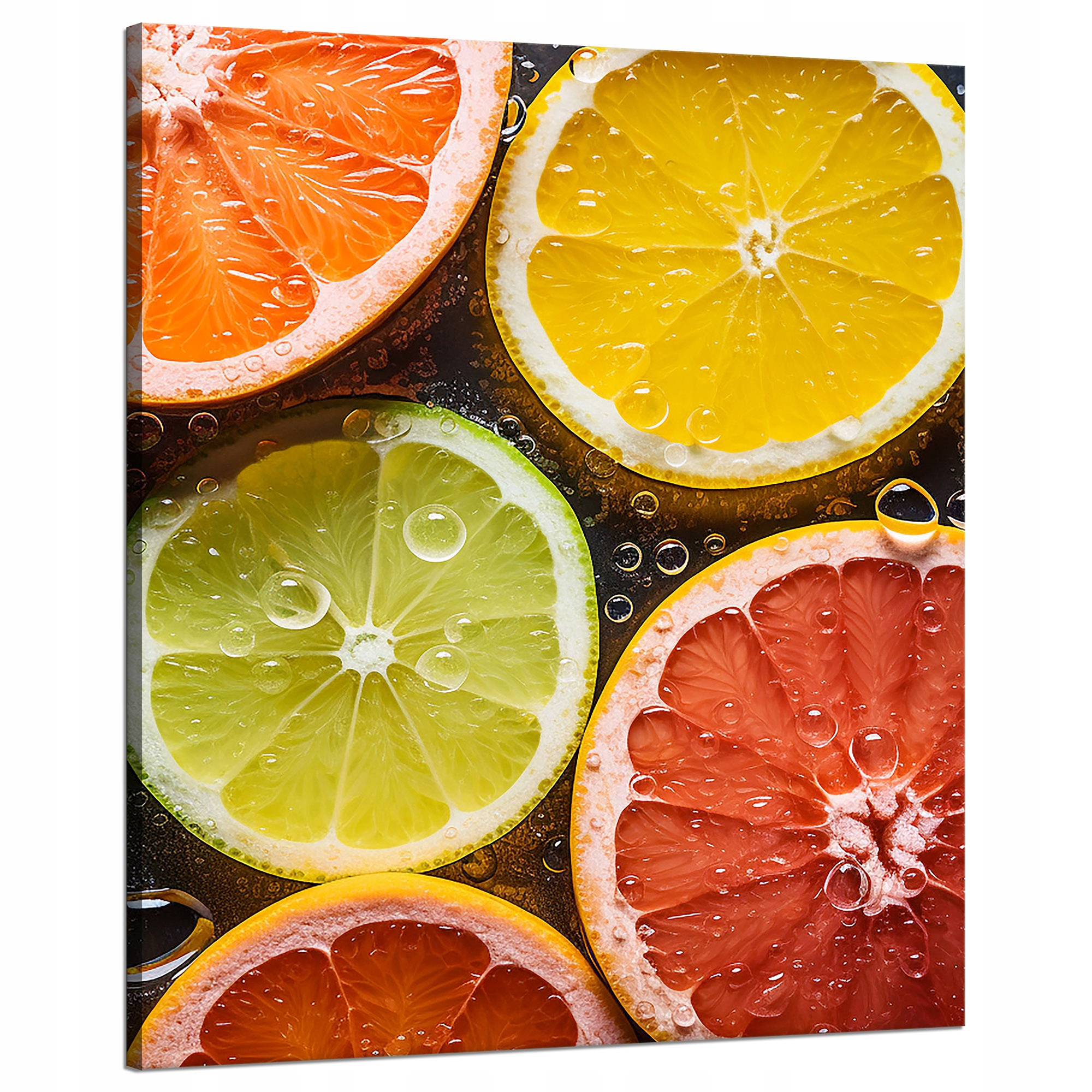 Obraz na plátně Citrusy Svěžest Limetka Grapefruit Citron 80x100
