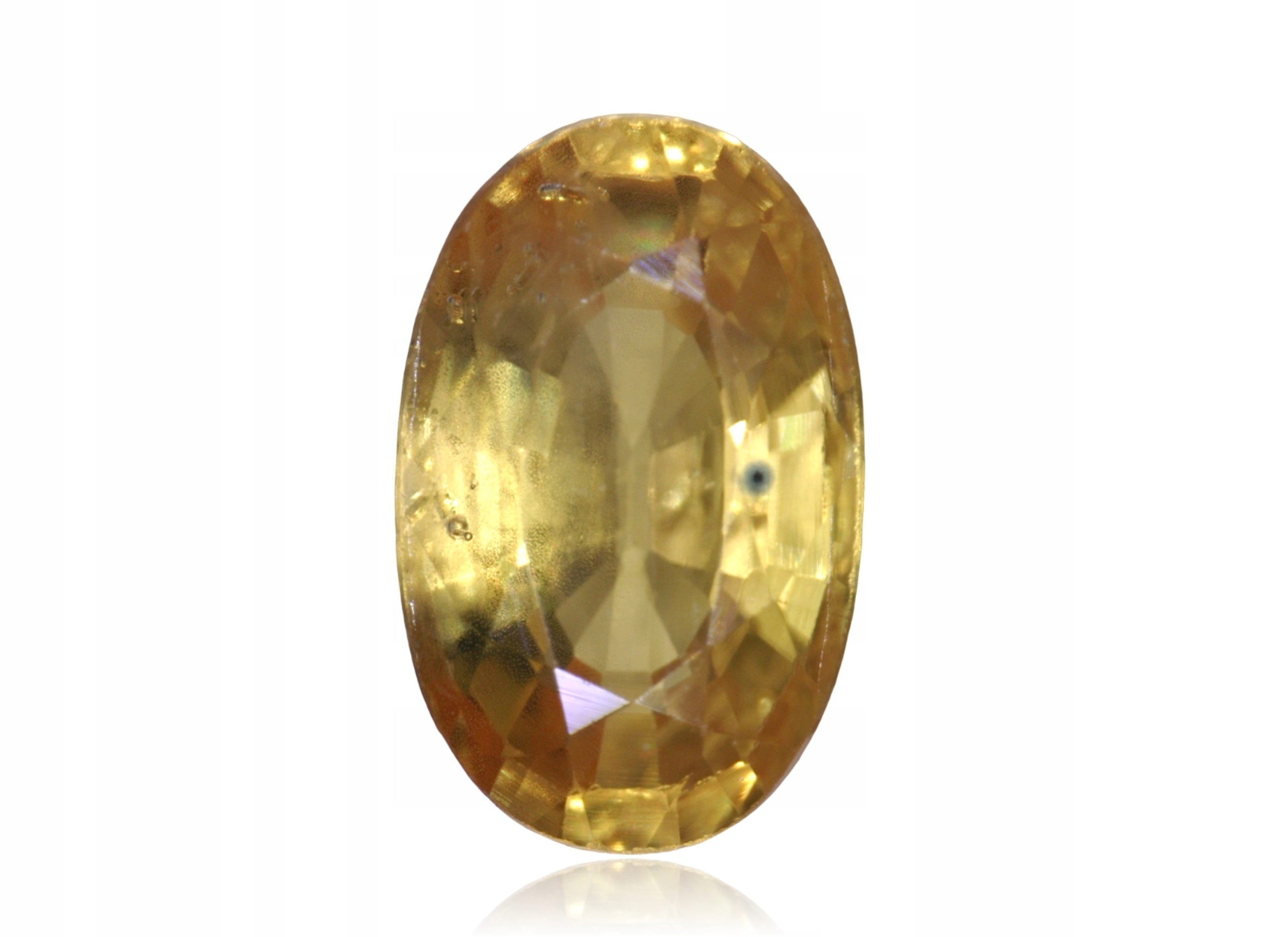 Safír 0.36ct Žlutý Ovál eCertifikát Wbd