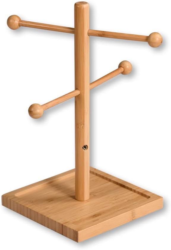 Kesper Brez'n – Stojan na klobásy a preclíky z bambusu 6 ramen 37 cm