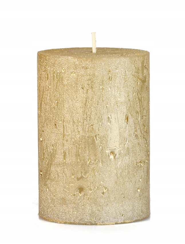 

Świeca rustykalna złota Rustic Satin 10cm