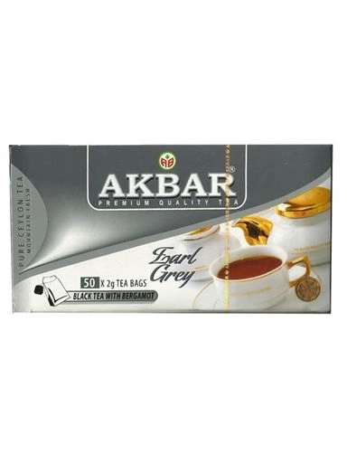 Levně Akbar Earl Grey 50 sáčků