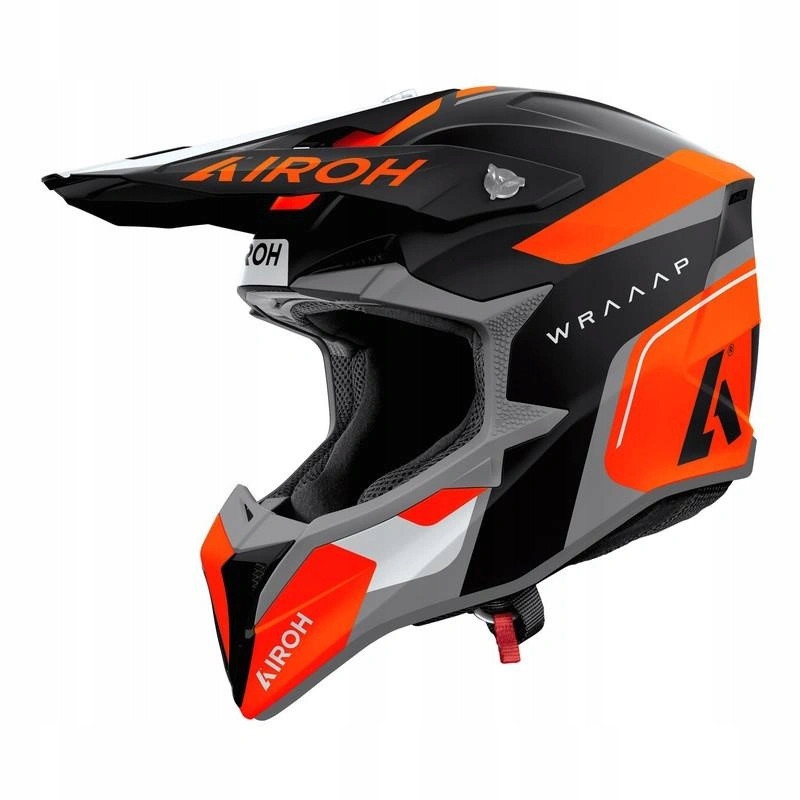Prilba cross Airoh Wraaap Conquer Orange Matt šedá oranžová fluo Darčeky