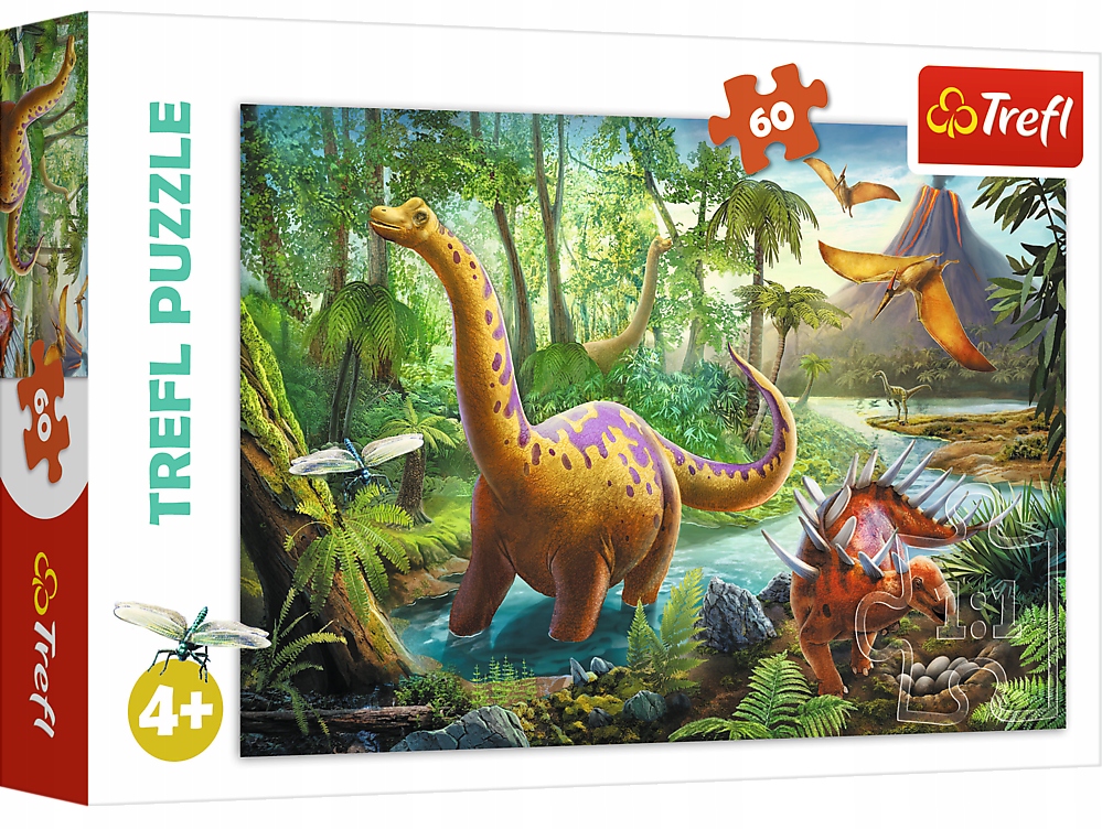 

Puzzle 60 el Wędrówka Dinozaurów Dinozaur Trefl