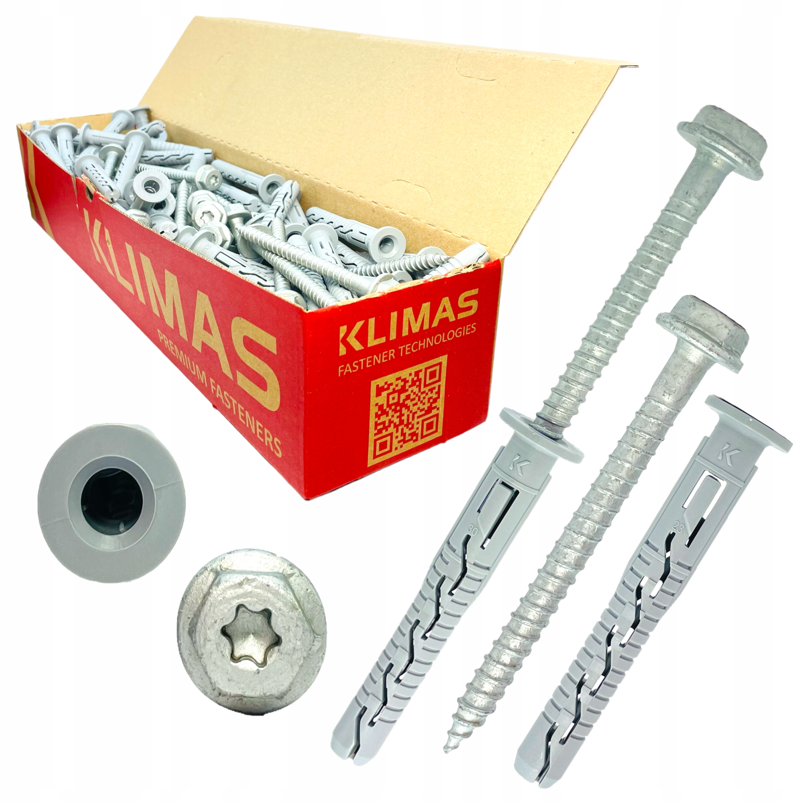 Kołki rozporowe ramowe Kpr-fast 10x230 mm Klucz Tx 25szt Klimas Wkręt-met