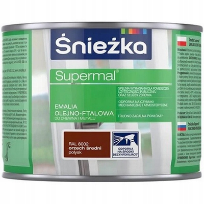 

Śnieżka Emalia Olejno-ftalowa 0.4L Orzech Średni