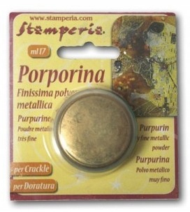 Ozdobné prvky pro kreativní práce Prášek na praskliny Porporina Metalický