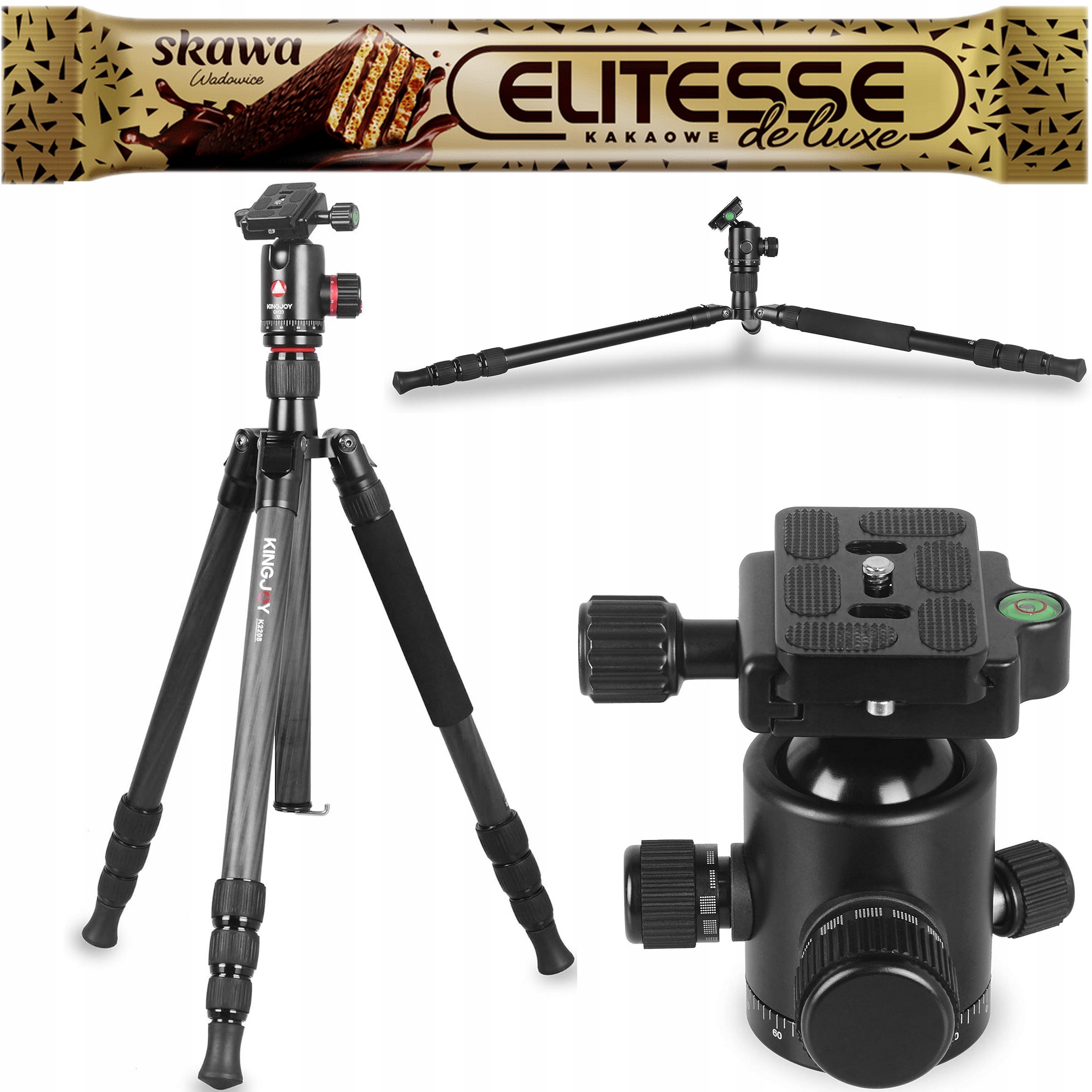 KingJoy K2208C Q20 360 166cm Nový Unikát Stativ Tripod Video