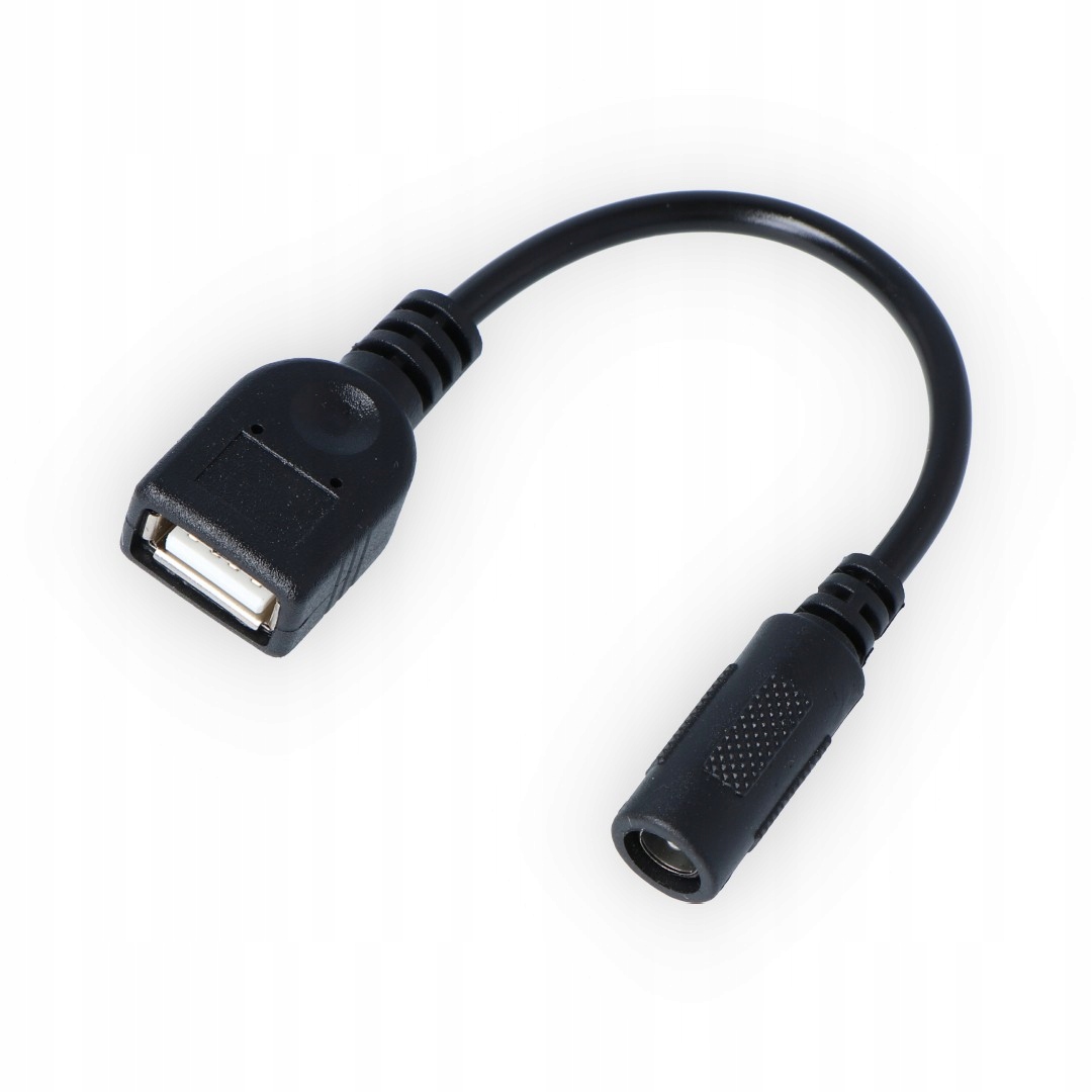 

Adapter gniazdo DC 5,5/2,1 gniazdo Usb A