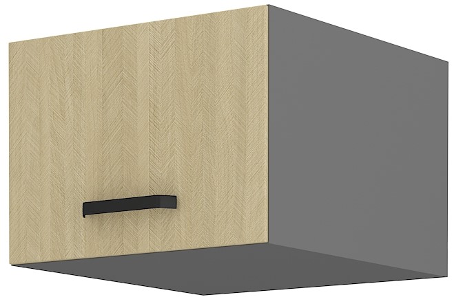 Kuchyňská skříňka 50 horní nástavba. Přední část jedle