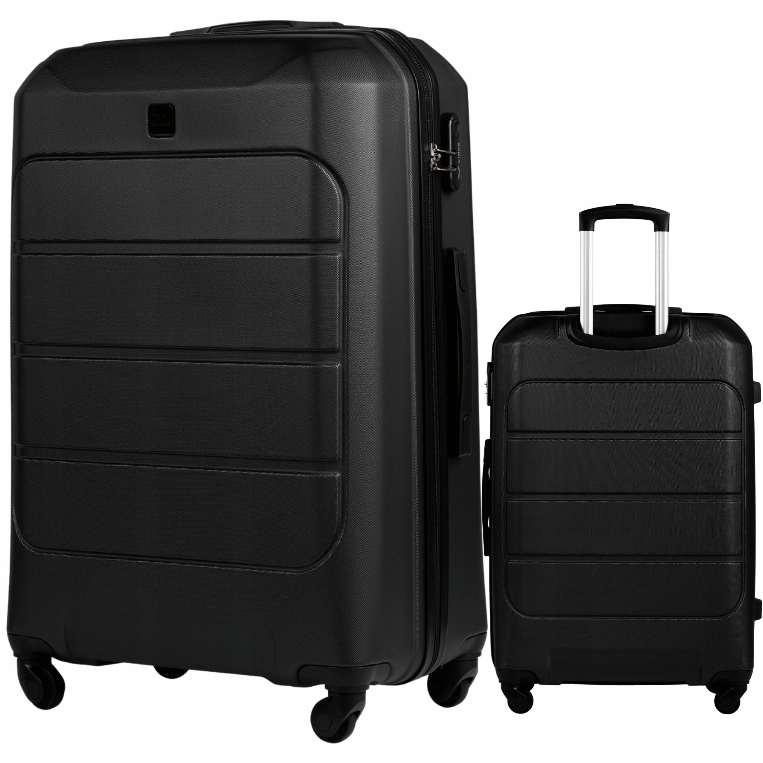 Wings Velký tvrdý kufr Abs GAN01-L-BLACK 97L