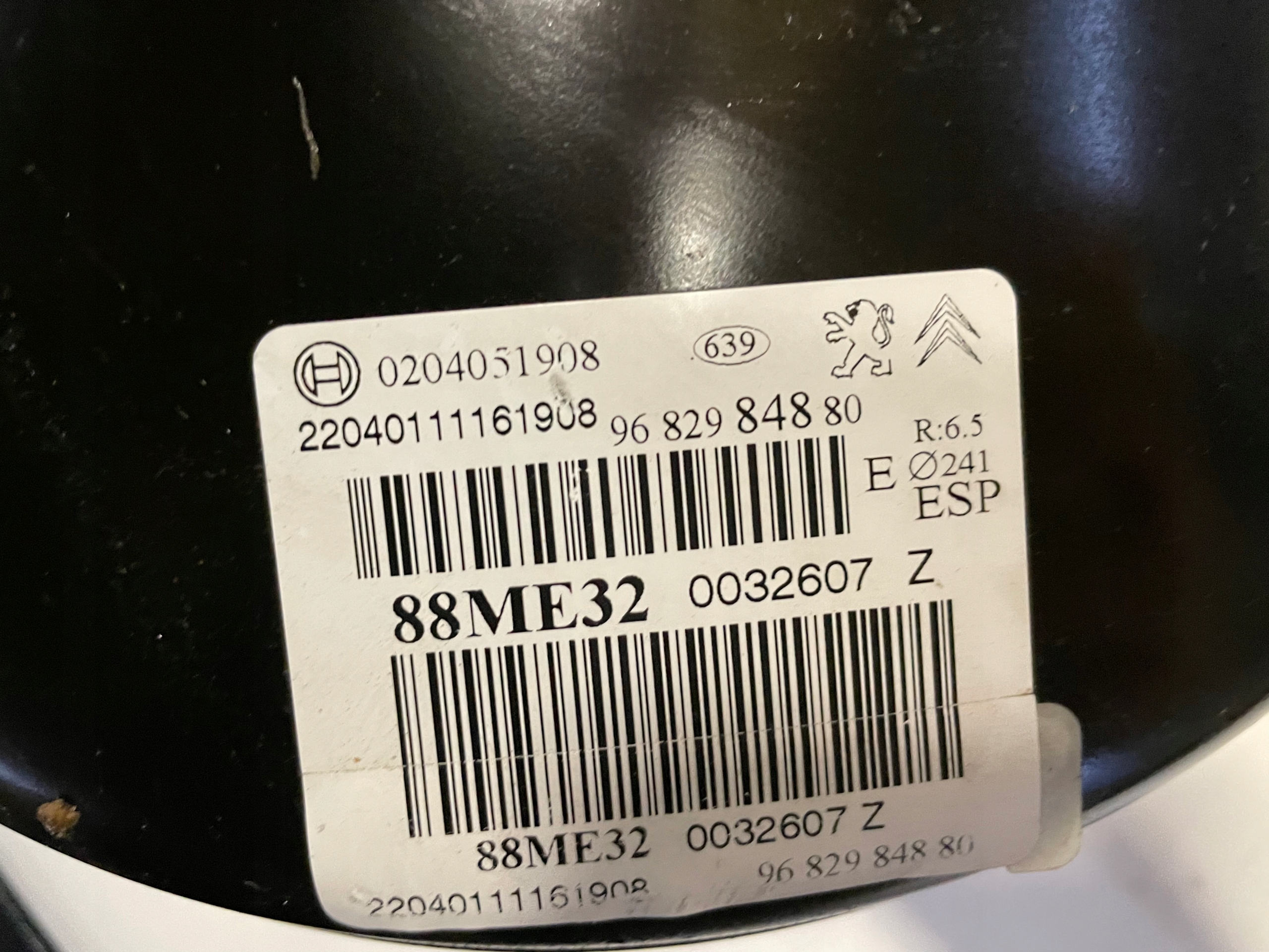 servo servo bubanj CITROEN C3 II DS3