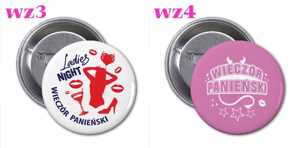 PRZYPINKA NA WIECZÓR PANIEŃSKI PANNA MŁODA IMIĘ Rodzaj przypinka