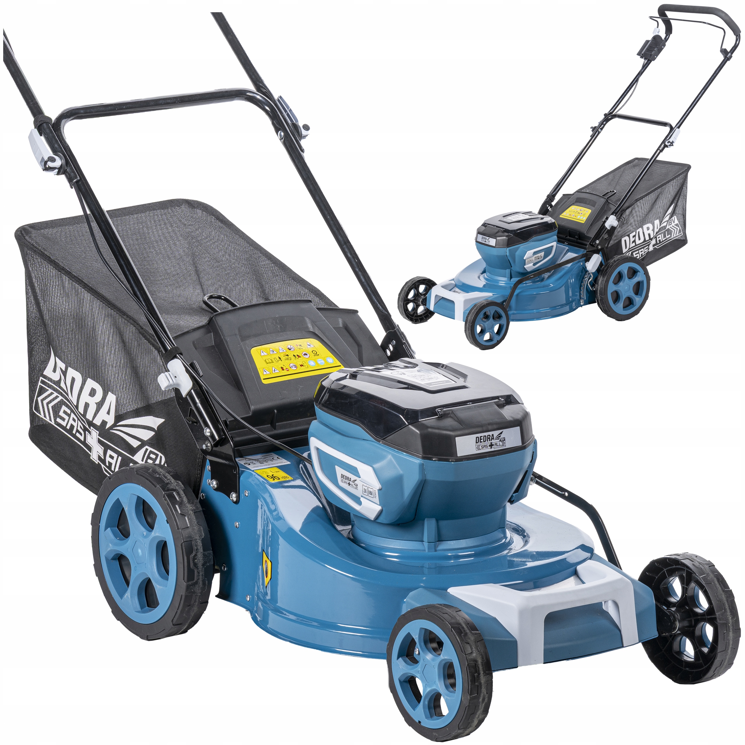 Kosiarka Akumulatorowa Dedra 46cm 2x18V Do trawy Bezszczotkowa Stalowa