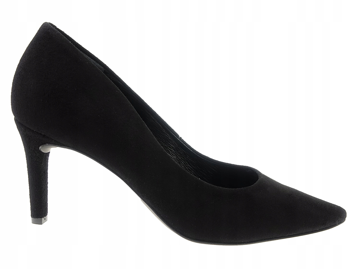 Ryłko czółenka buty 7Y202 T7 czarny welur, skóra 36.5