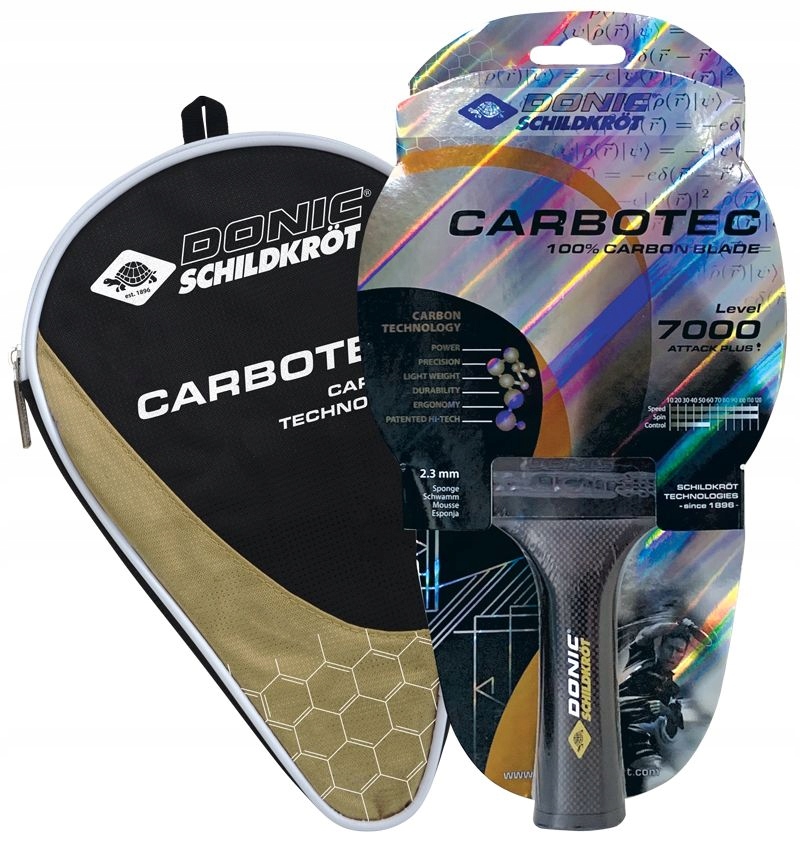 Pálka na stolní tenis Ping Ponga Donic CarboTec 7000 Obal